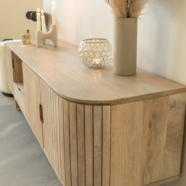 Yoni Mango Wood TV Stand