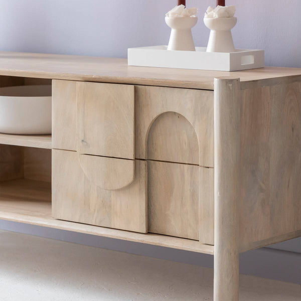 Tysia mango wood TV cabinet