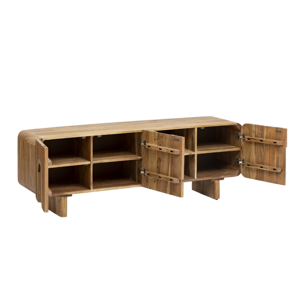 Tilio acacia wood TV cabinet