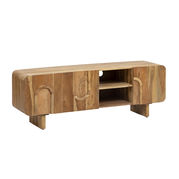 Tilio acacia wood TV cabinet