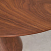 Gala Oval dining table 160-200x100 cm extendable in MDF and veneer Gala