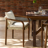 Giulia acacia garden chair with armrests