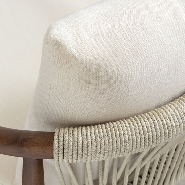 Giulia acacia garden chair with armrests