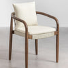 Giulia acacia garden chair with armrests