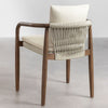 Giulia acacia garden chair with armrests