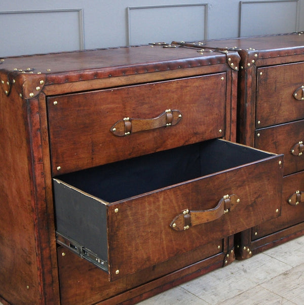 Luxury handmade hand dyed bedroom nightstands