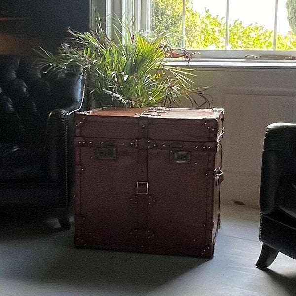 Luxury Belted Bridle Leather End Table