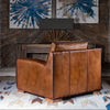 Rugby Leather Chair | American Made | Full Grain Leather