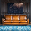 Nordic Leather Sofa | American Made | Full Grain