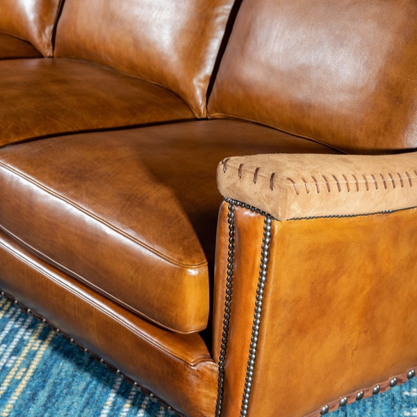 Nordic Leather Sofa | American Made | Full Grain