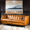 Hampton Tufted Leather Sofa | American Made | High Quality | Full Grain Leather