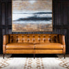 Hampton Tufted Leather Sofa | American Made | High Quality | Full Grain Leather