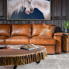 Emerson Bark Leather Sofa | American Made | High Quality | Full Grain