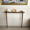 Narrow Wooden Console Table for Entryway | Customsize Console Table | Solid Beech Wood | Walnut Finish Furniture