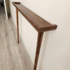 Narrow Wooden Console Table for Entryway | Customsize Console Table | Solid Beech Wood | Walnut Finish Furniture