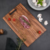 2 Items | 1-Large & 1-Small Acacia Wood Cutting Board Combo w/ Handles | Reversible Charcuterie Serving Set | Cheese Board Duo