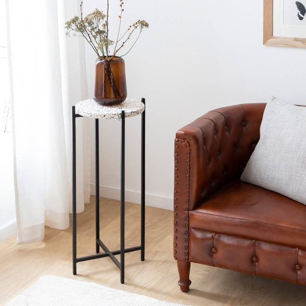 Esteban Brown Leather Chesterfield Armchair