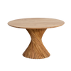 Orane round acacia wood dining table