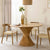 Orane round acacia wood dining table