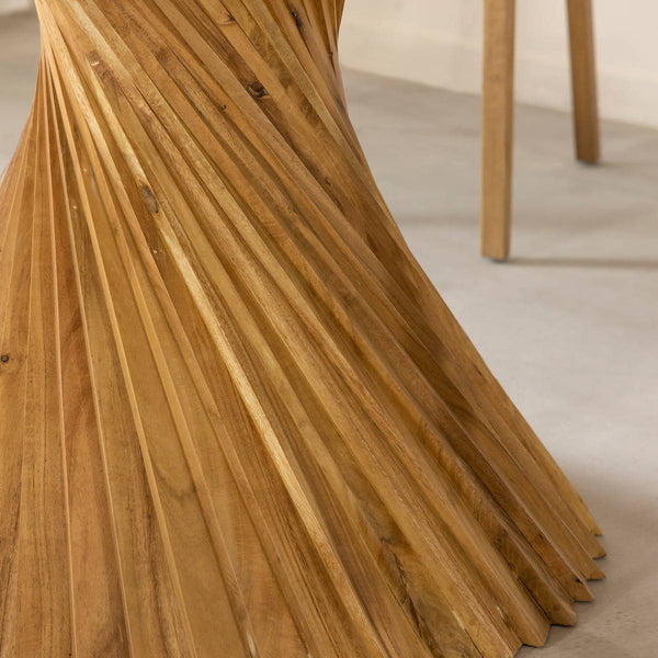 Orane round acacia wood dining table