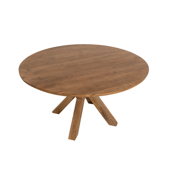 Maloé round mango wood dining table