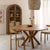Maloé round mango wood dining table