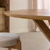 Maloé round mango wood dining table