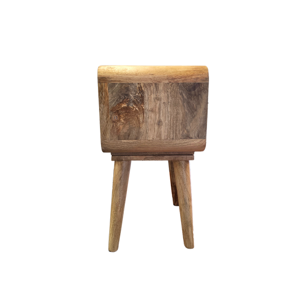 Maëva bedside table with niche in mango wood