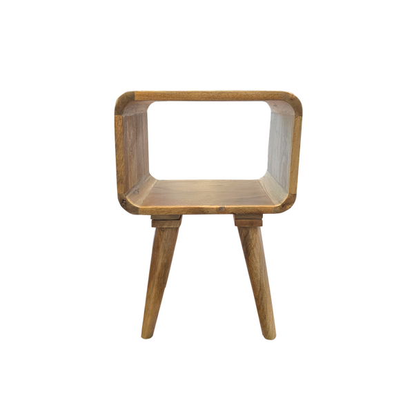 Maëva bedside table with niche in mango wood