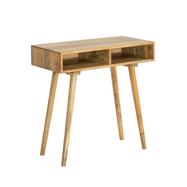 Maëva console table with storage in mango wood