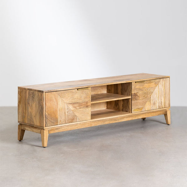 Baty Design mango wood TV cabinet 165x40 cm
