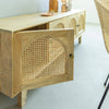 Edana mango wood and cane TV cabinet