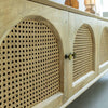 Edana mango wood and cane TV cabinet