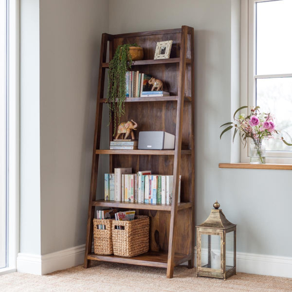 Duraster Mehran Sheesham Wood Ladder Bookshelf #2