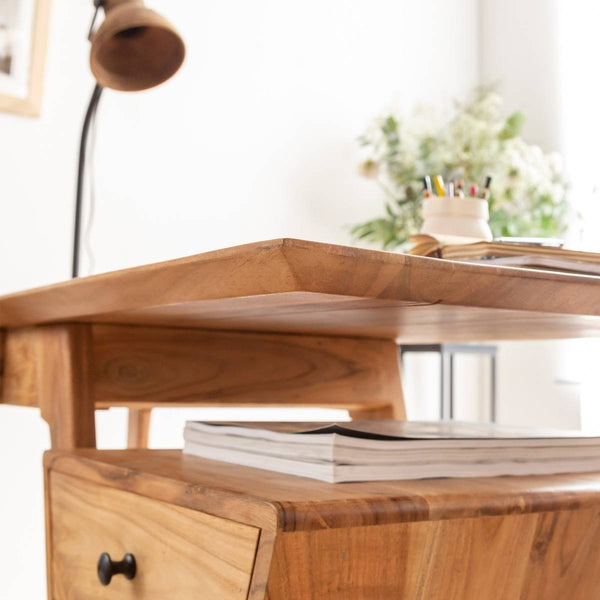 Eliott acacia wood desk