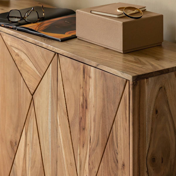 Ezéa acacia wood sideboard
