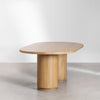 Oval dining table 200x110 cm in mango wood Analis