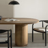 Oval dining table 200x110 cm in mango wood Analis