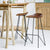 Archi Brown Leather Bar Stool