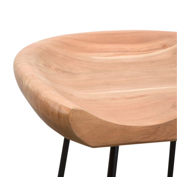 Havana Acacia Wood Bar Stool