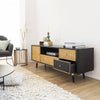 Volterra wicker and metal TV cabinet