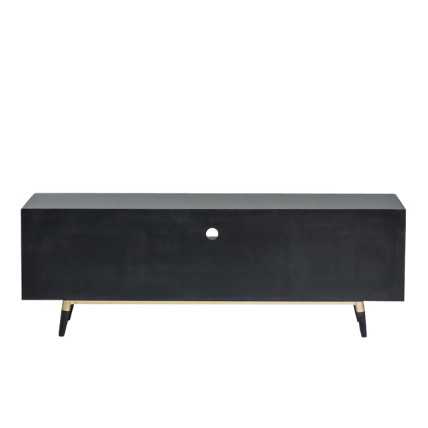 Volterra wicker and metal TV cabinet