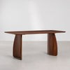 Rectangular dining table 180x90 cm in MDF with walnut veneer Luanda