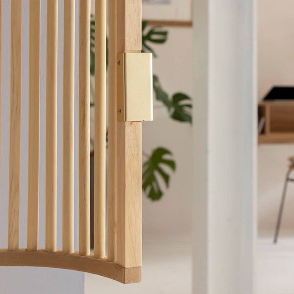 Guido pine and cane bar cabinet