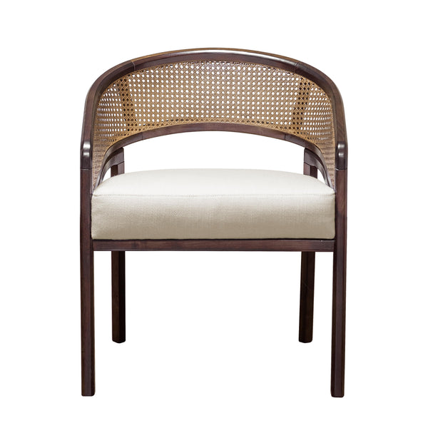 21st Rattan Spencer Dining Chair Wood Handmade in Portugal by Wood Tailors