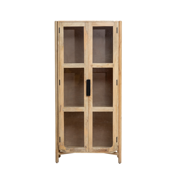 Nova tall mango wood display case