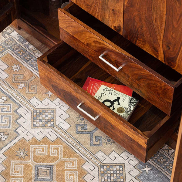 Duraster Vismit Modern Sheesham Wood Wardrobe Cabinet #10