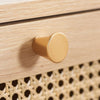 Birlea Oak Croxley Rattan 1 Drawer Bedside Table
