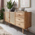 Weisel Mango Wood Cane Sideboard 55x15.7x29.5 Inch