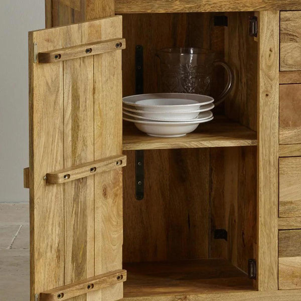 Mango Wood Kitchen Crockery Unit